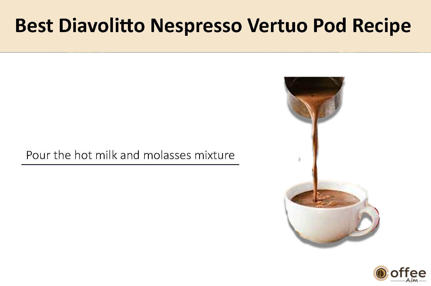 In this image, I clarify the preparation instructions for crafting the finest Diavolitto Nespresso Vertuo coffee pod.