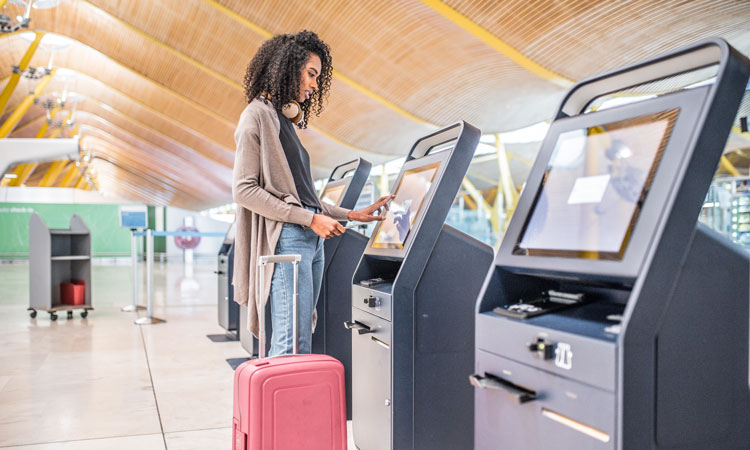 Self-service kiosks can be used anywhere. Source: international airport review