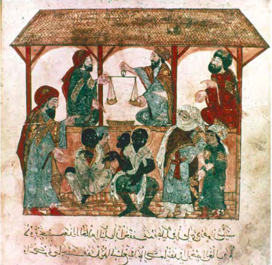 Painting Depicting Trade Between Cultures 