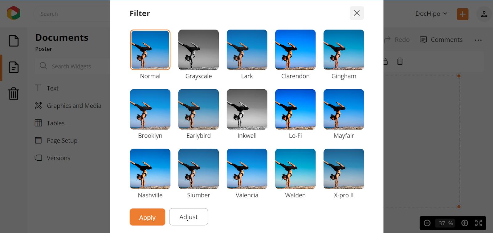 Photo Filter Options