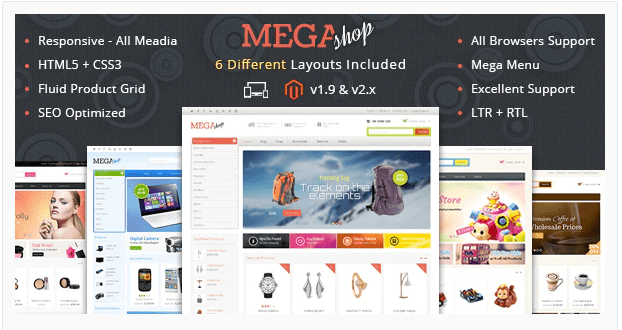 Mega Shop - Magento food theme