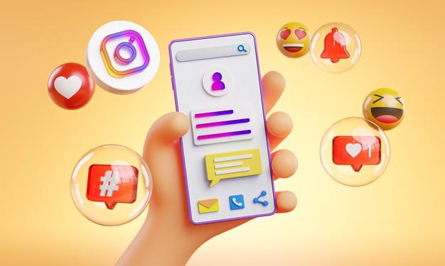 cute-hand-holding-phone-instagram-icons-around-3d-rendering_1379-5562