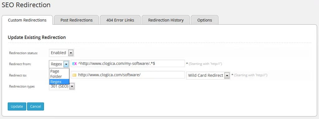 SEO 301 redirection