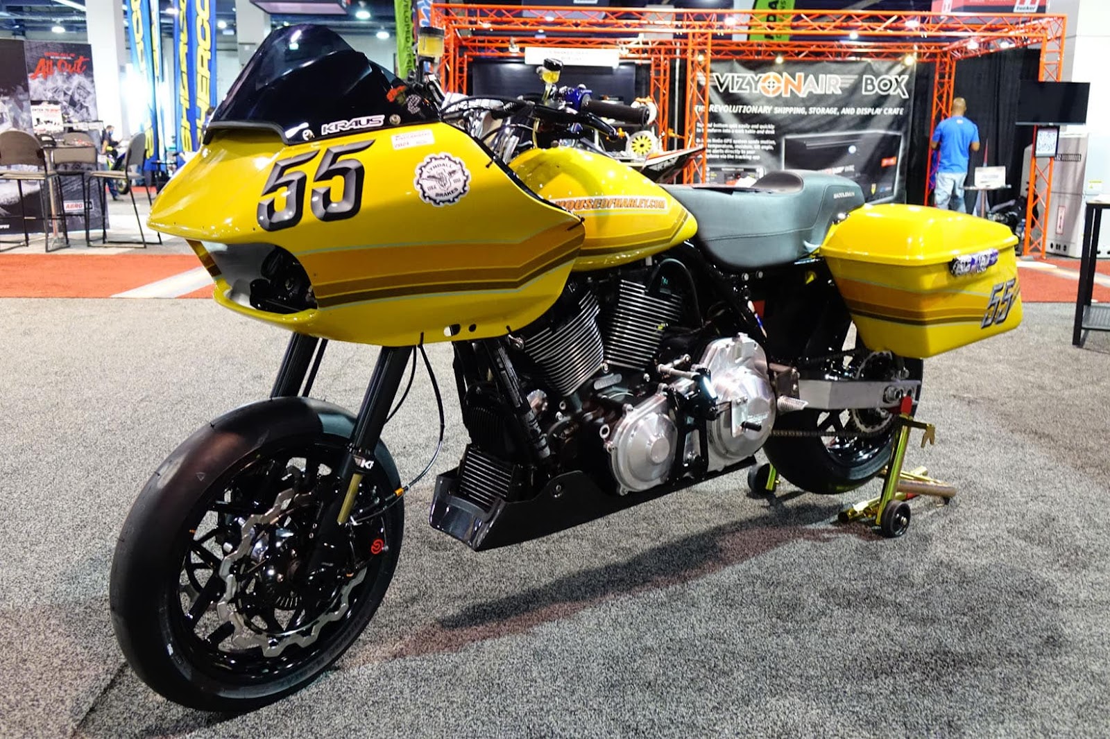 Yellow Harley Davidson steals the show at AIMExpo