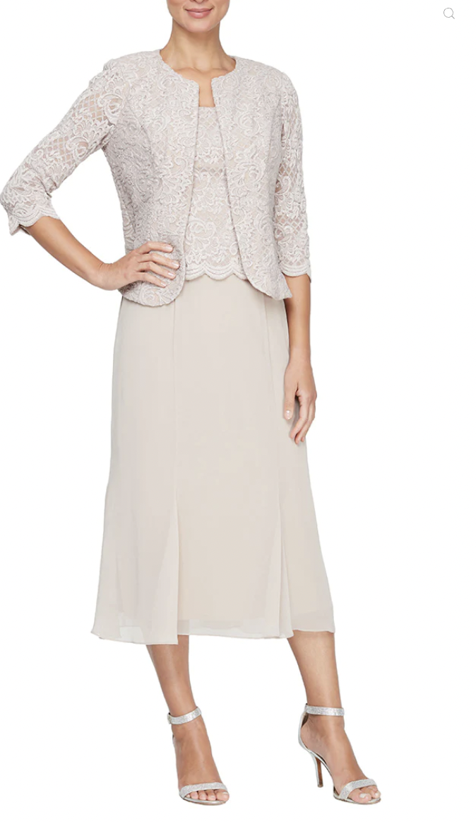Tea-Length Jacket Dress