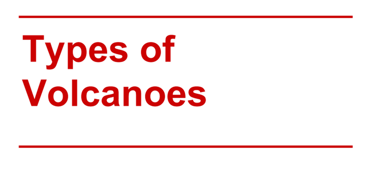 typesofvolcanoes