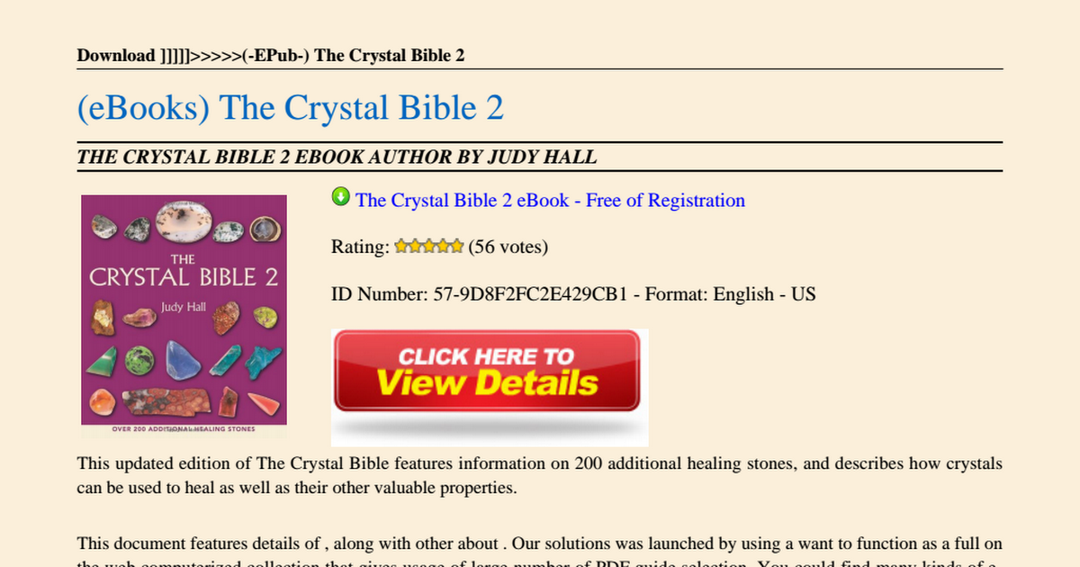 Crystal bible 2 pdf free download 9apps download windows