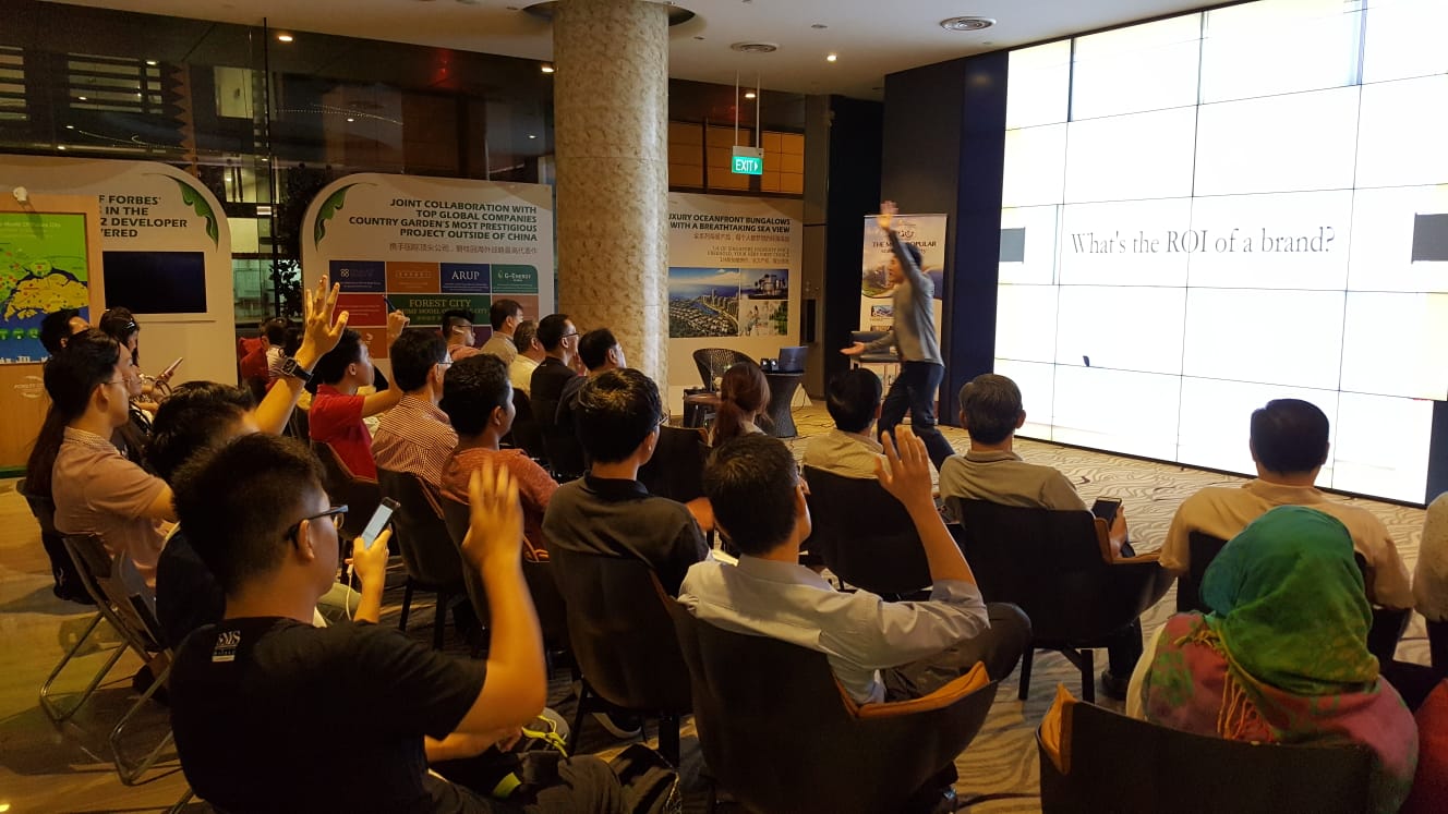 Alaric Ong giving speech Alaric Ong world class speaker