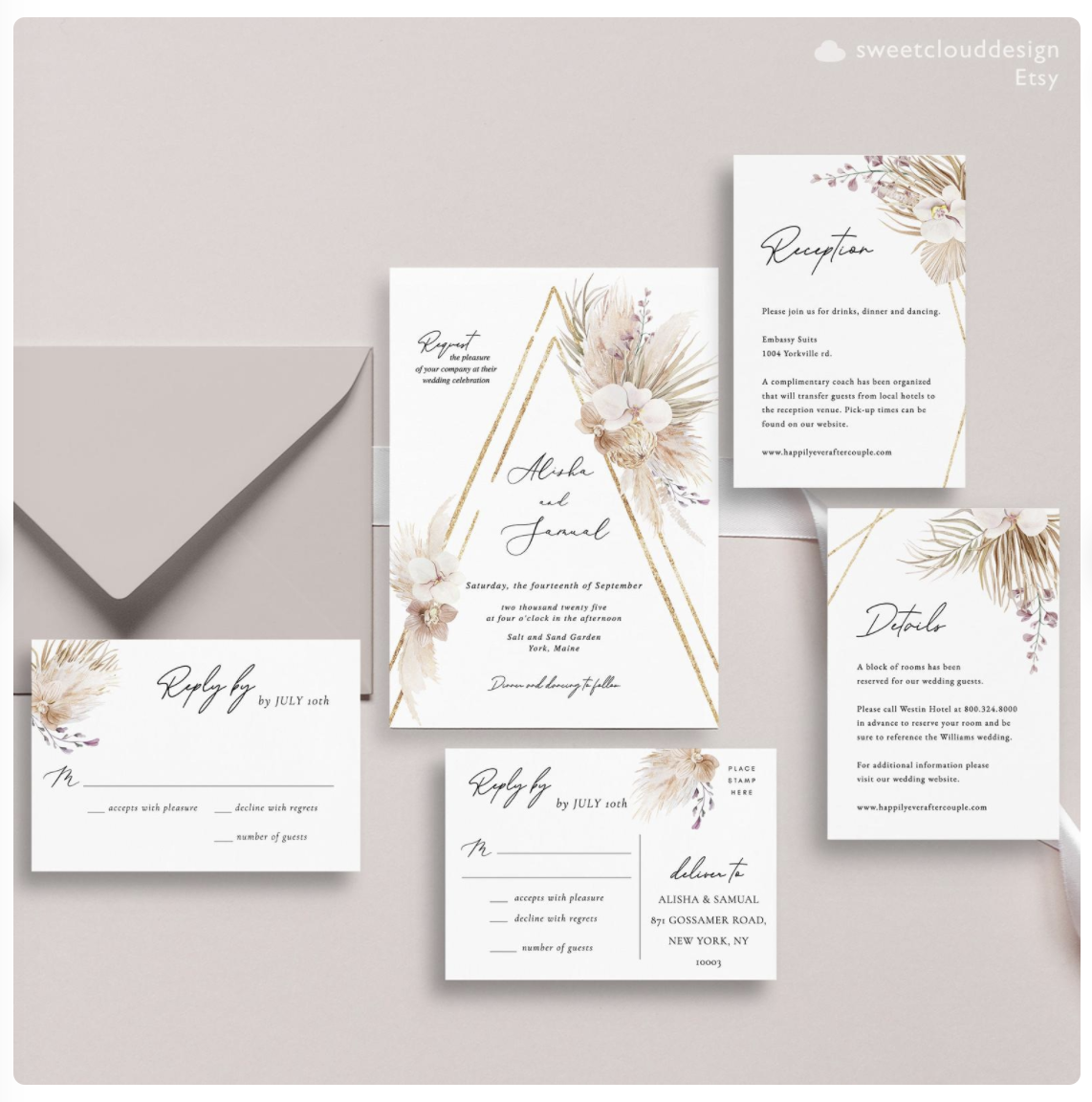 bohemian invitation