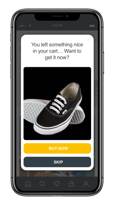ecommerce In-app Message