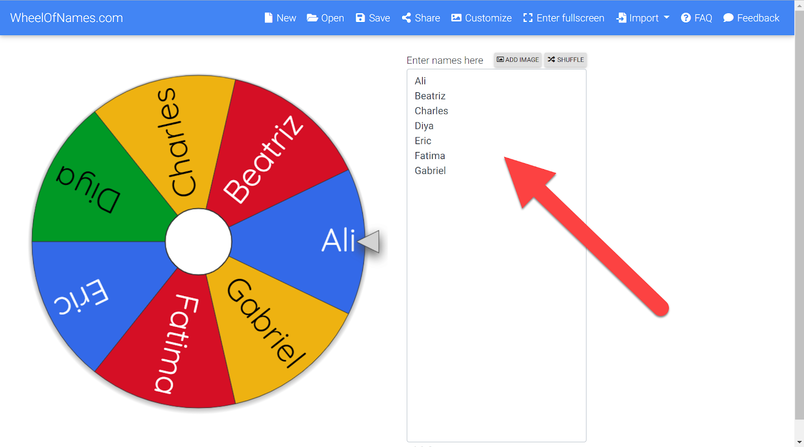 Badiner bytes and tech tidbits wheel of names selector