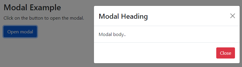 Bootstrap for Beginners -  Simple Modal