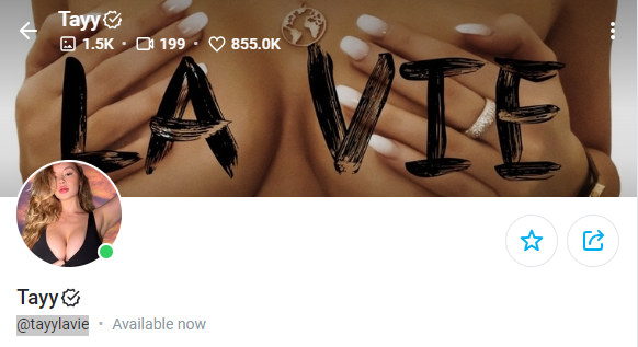 Dick Rating OnlyFans page screenshot - Tayy: @tayylavie