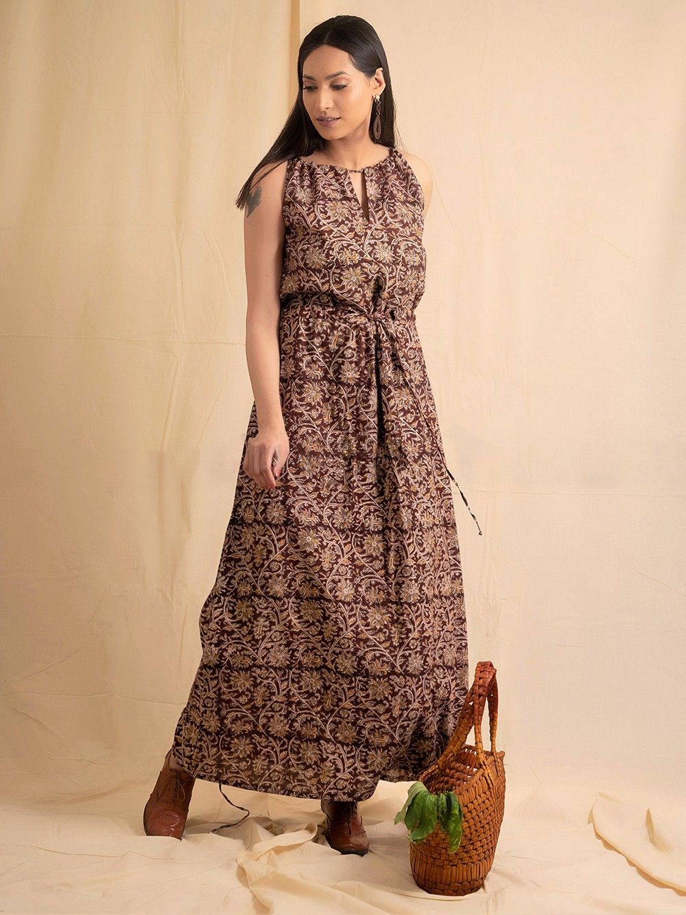 the loom - Printed Cambric Cotton Dress