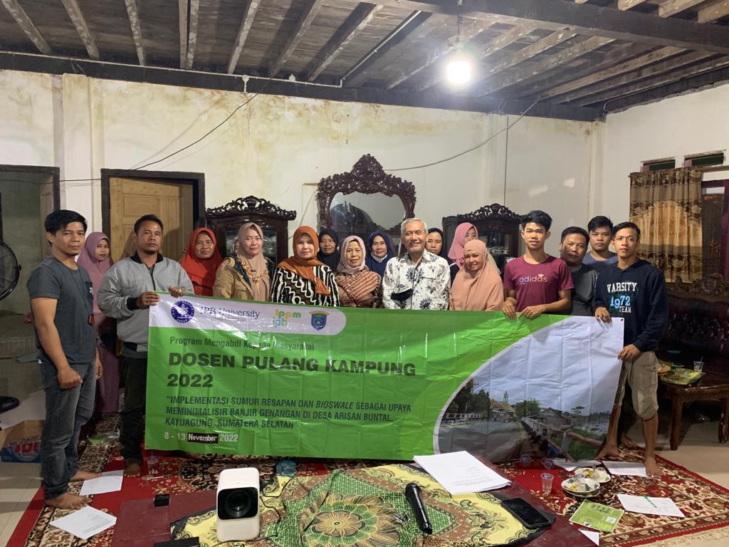 Dosen IPB Pulang Kampung Transfer Knowledge Dan Teknologi  Kepada Masyarakat Desa Arisan Buntal, Kecamatan Kayu Agung, OKI