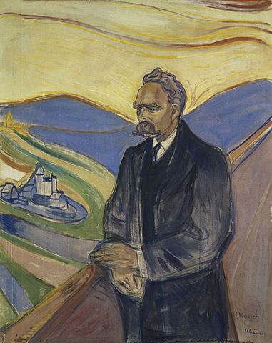 Nietzche in the style of Van Gogh
