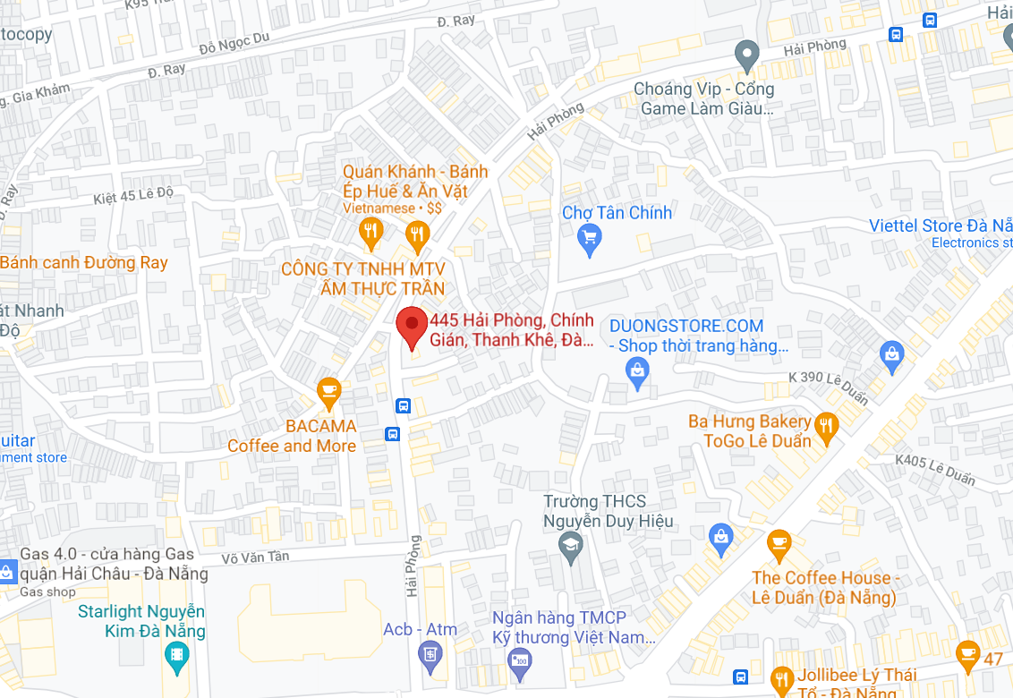 Địa điểm đón/trả khách tại Đà Nẵng