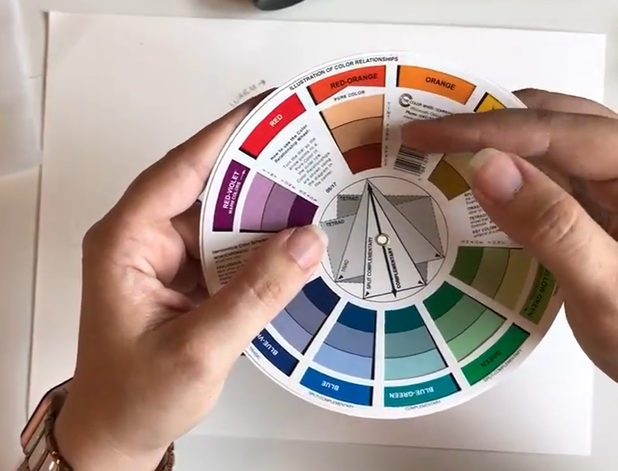 Earth tone colors on the color wheel.