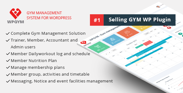 WPGYM - Sistema de gerenciamento de ginásio WordPress