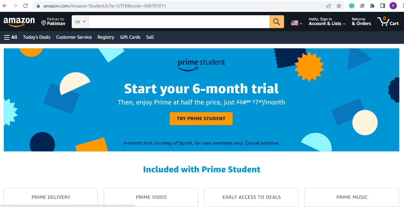 How to Change Prime Membership to Student