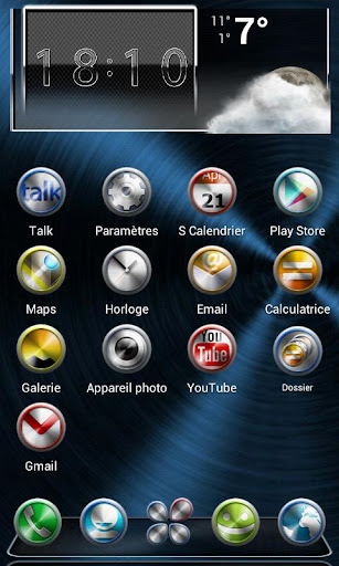 Download Next Launcher Theme Metal apk