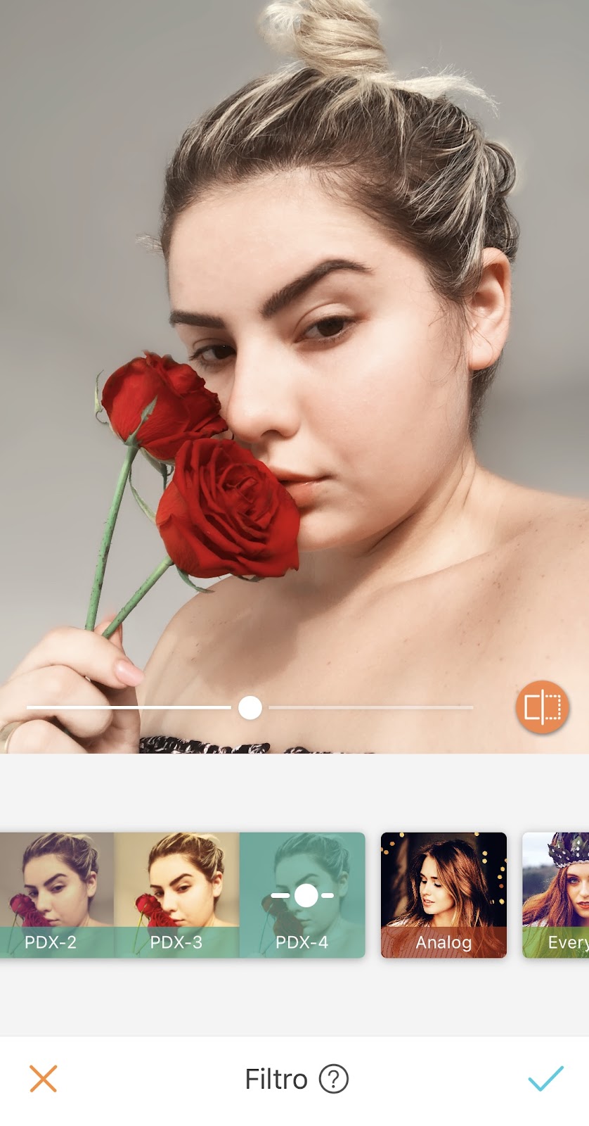 selfie girl editing filter