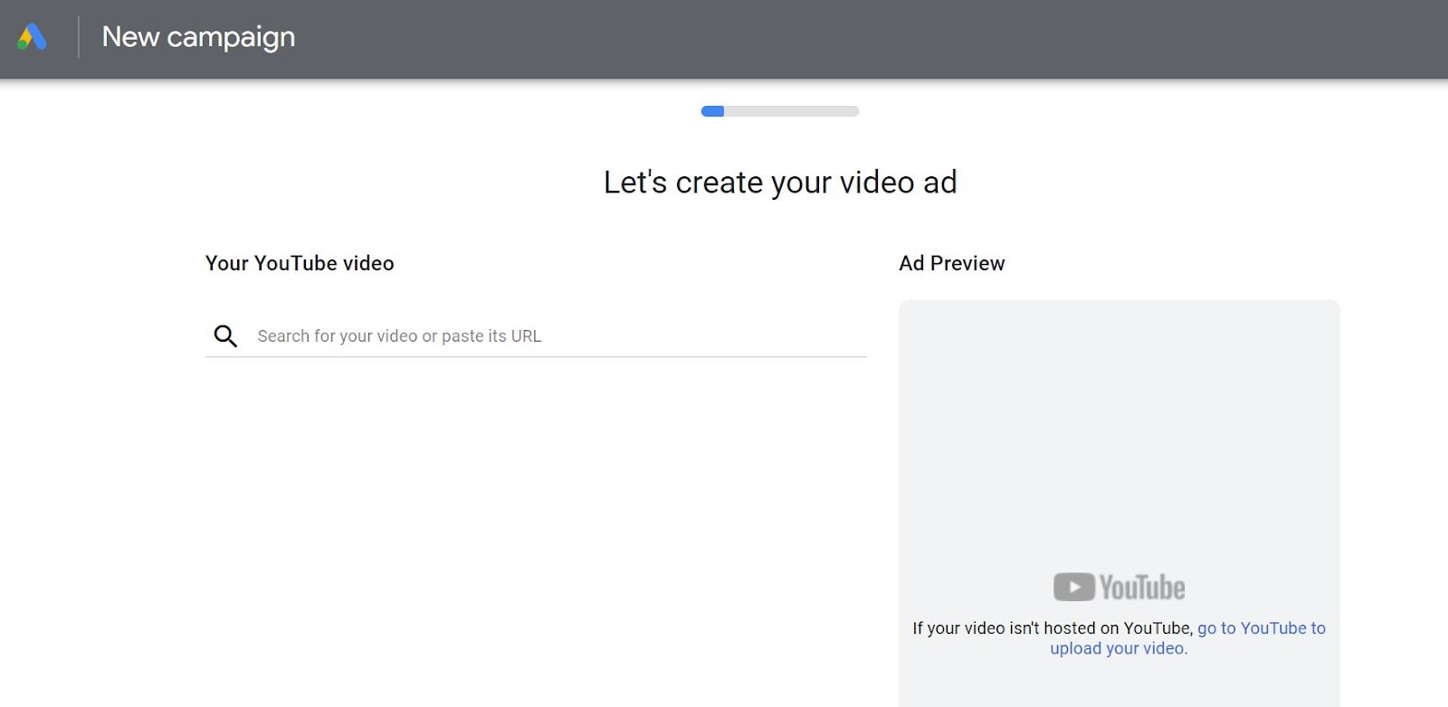 Create video ad through video url