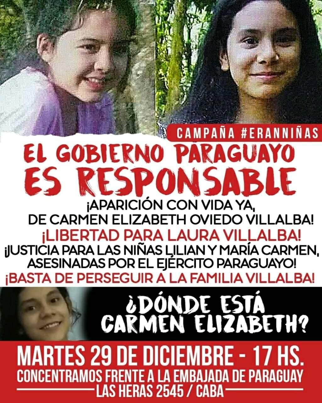 Paraguay ¡Exigimos la aparición con vida de Lichita! - LoQueSomos