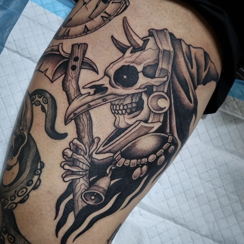Tattoo Of  Killing Plague Doctor 