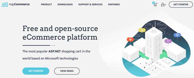 açık kaynak nopCommerce