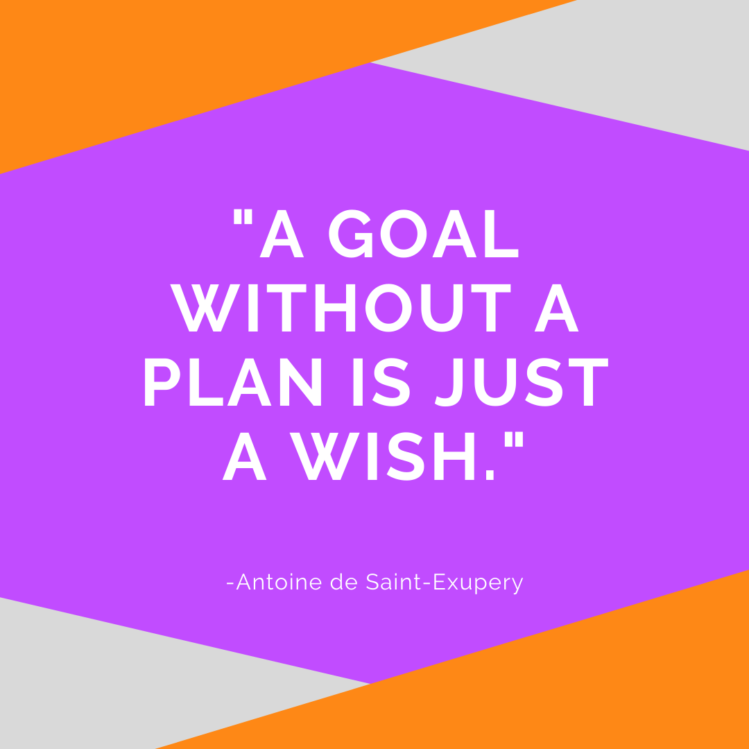 a goal without a plan is just a wish