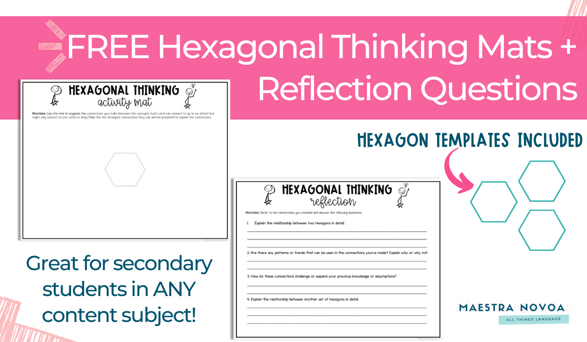 hexagonal thinking free mat and template