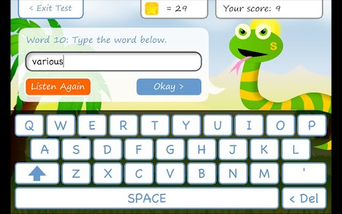 Squeebles Spelling Test apk Review
