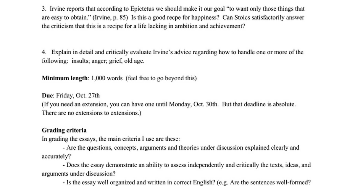 meaning of life essay