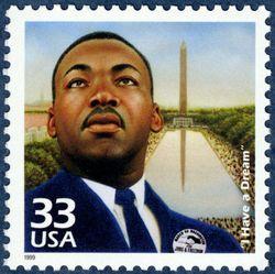 U.S. stamp featuring Martin Luther King Jr.