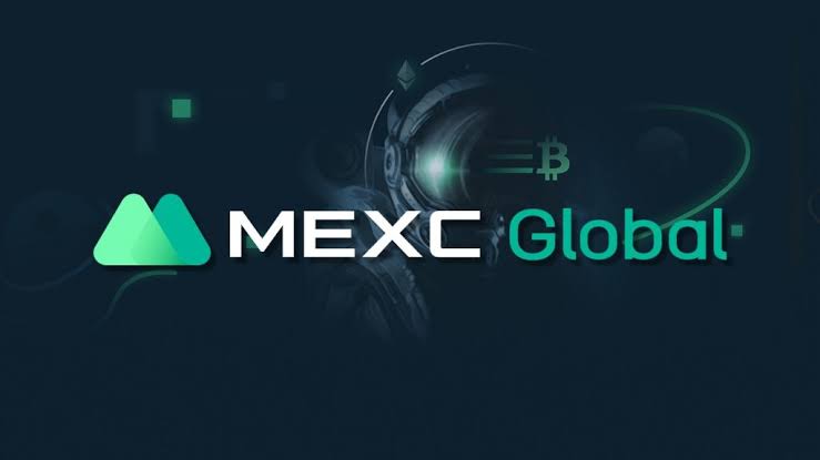A logo of MEXC Global; a no KYC crypto exchange.