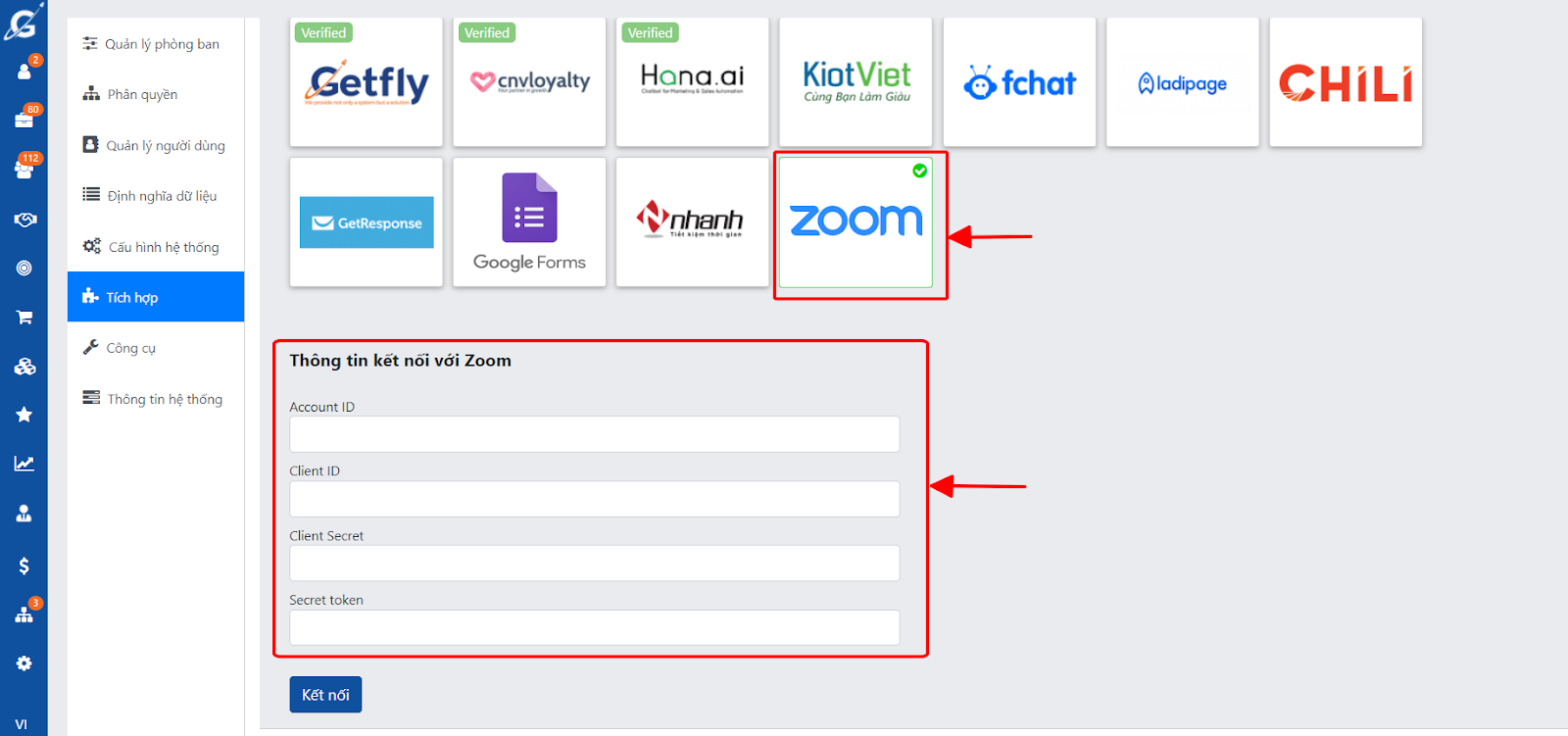 Thay đổi tích hợp zoom theo phương thức Server-To-Server OAuth