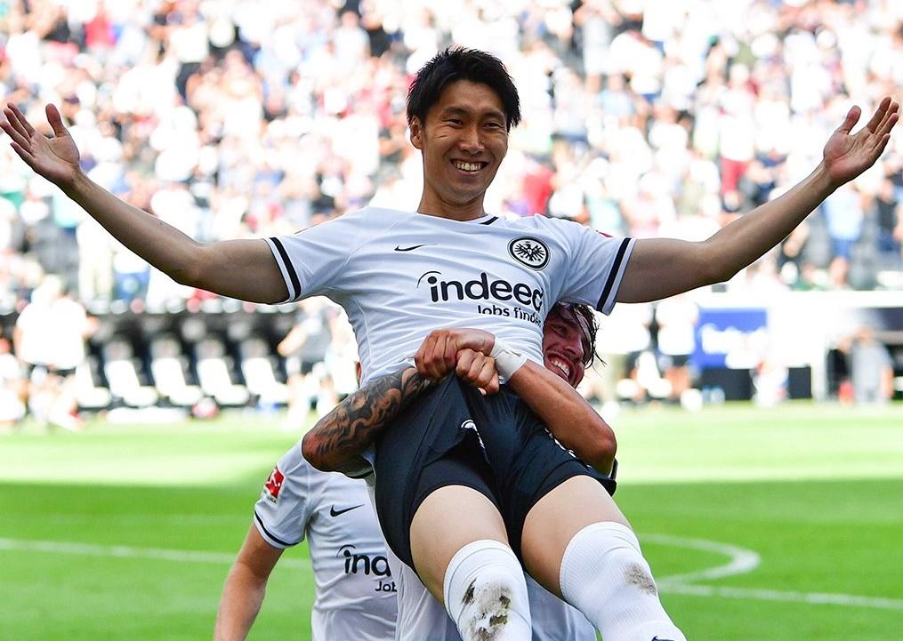 Daichi Kamada has been in a rich vein of form, netting his 2nd goal for Frankfurt in as many games
