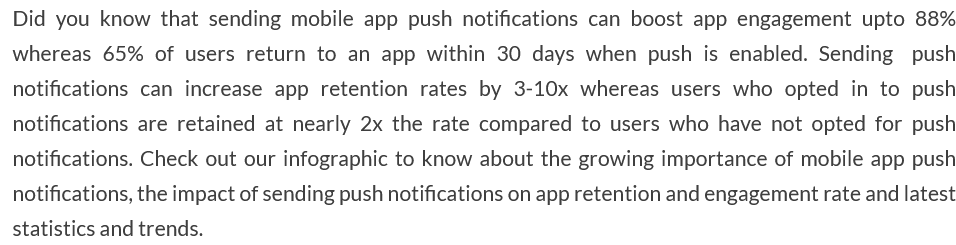 push notifications