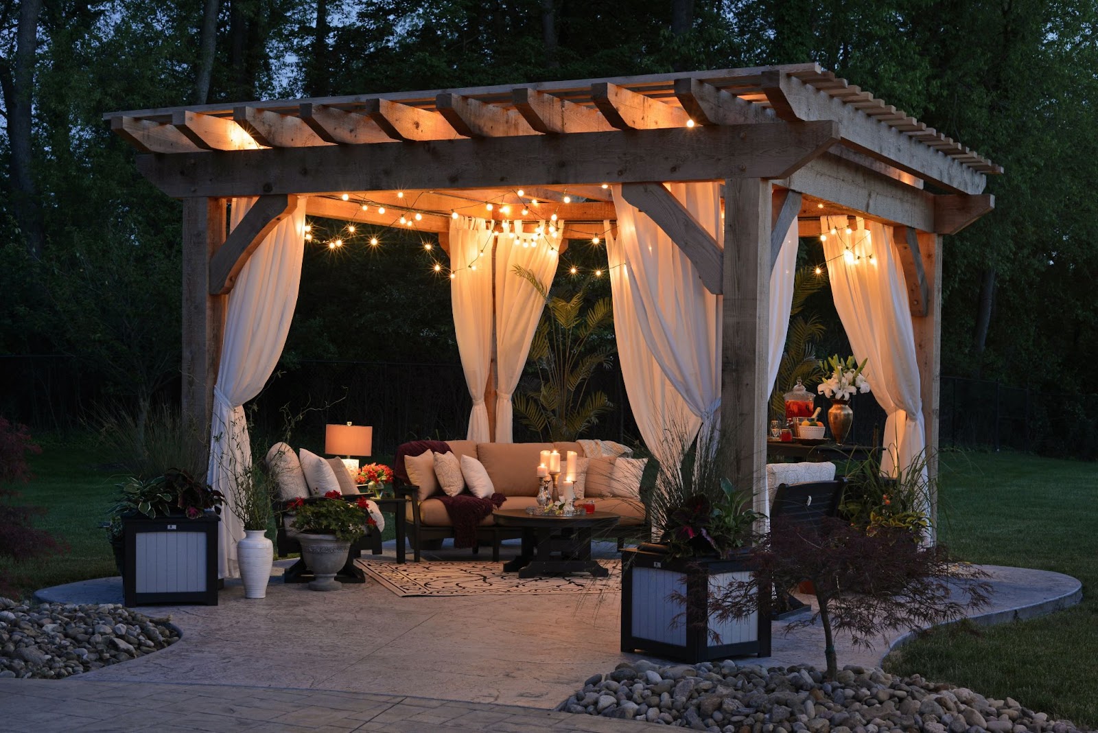 how to make a patio cover with a tarp
