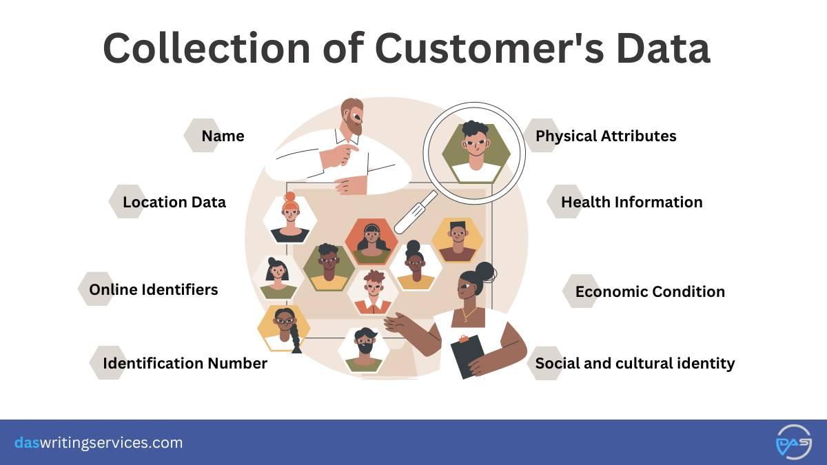 Different types of user data