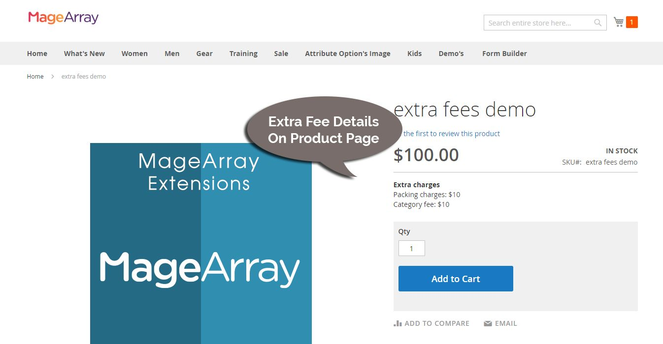 awesome Magento extra fee extension