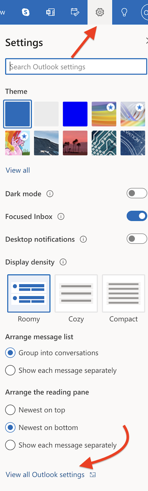 How to customize your inbox design in Outlook.