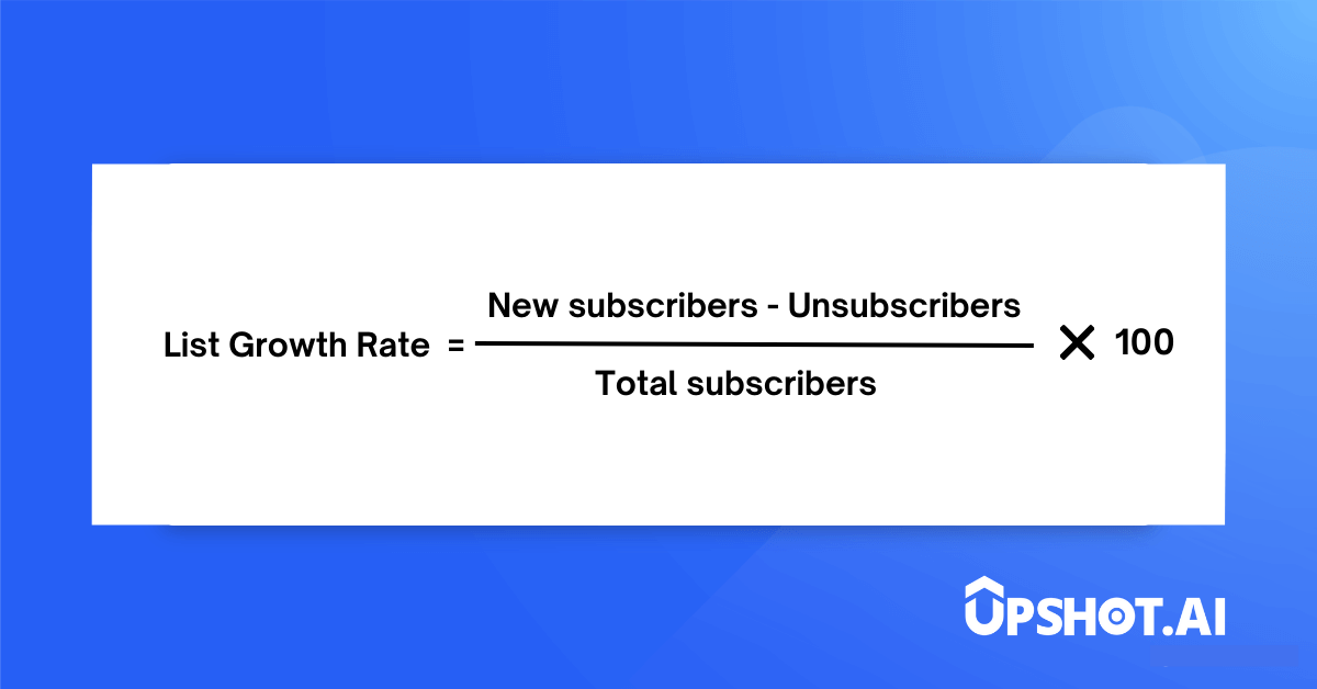 Email list growth rate