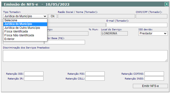 Mudança NFSe Londrina-PR - NDD