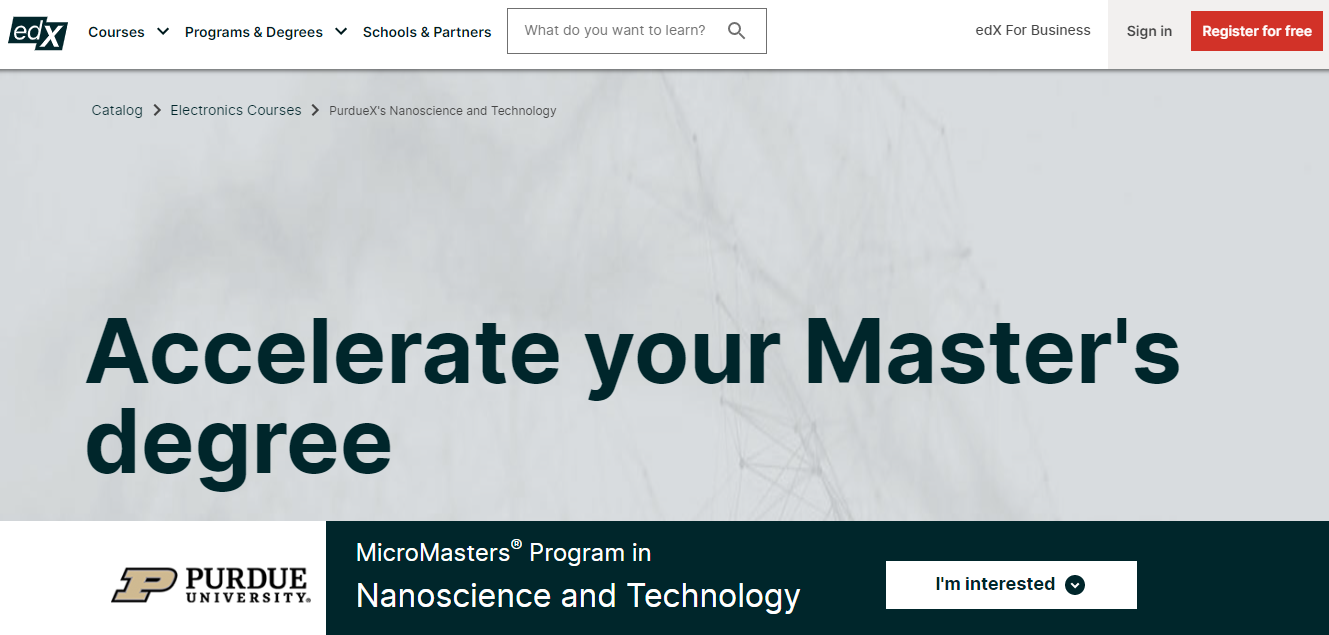 free nanotechnology courses best courses nanotechnology courses 