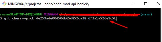 Utilizando o Git Cherry Pick com a identificação