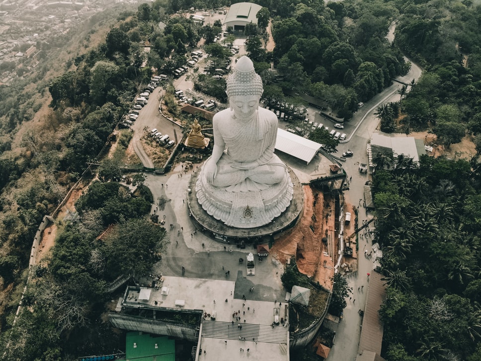 Top view of The Big Buddha 