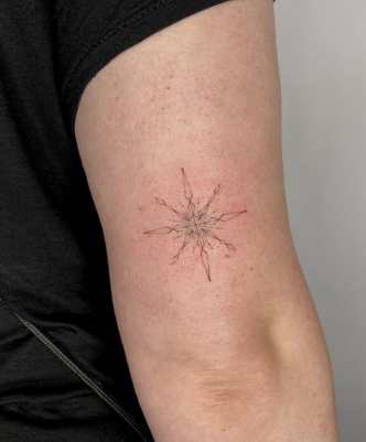 Geometrical Star Tattoo