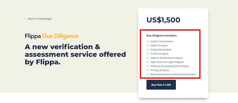Flippa - Due Diligence Report 